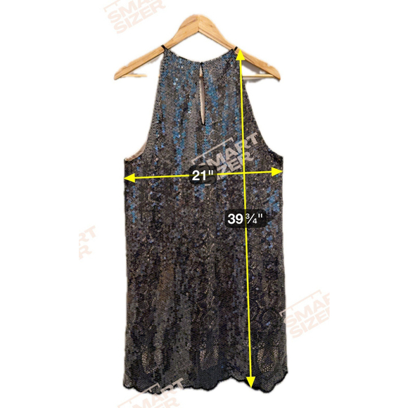Kobi Halperin Womens MAYA Black Sequined Cocktail And Party Dress Size Large NWT - Picture 5 of 13